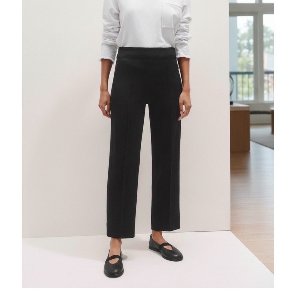 ME+EM Stretch Slim Crop Travel Trouser Black Size US 10 NWT